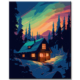 Painting by Numbers: Cozy Cabin